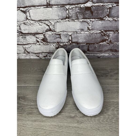 Infinity By Cherokee White Leather Slip Resistant Slip On Shoes Women 10M US/42 - Picture 7 of 16